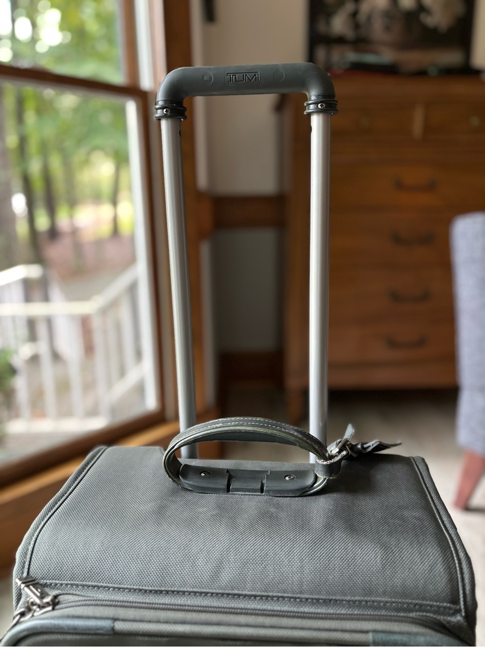 Tumi Alpha Olive Green Ballistic Nylon 2-Wheel Rolling Carry On Suitcase 22” - Picture 10 of 10
